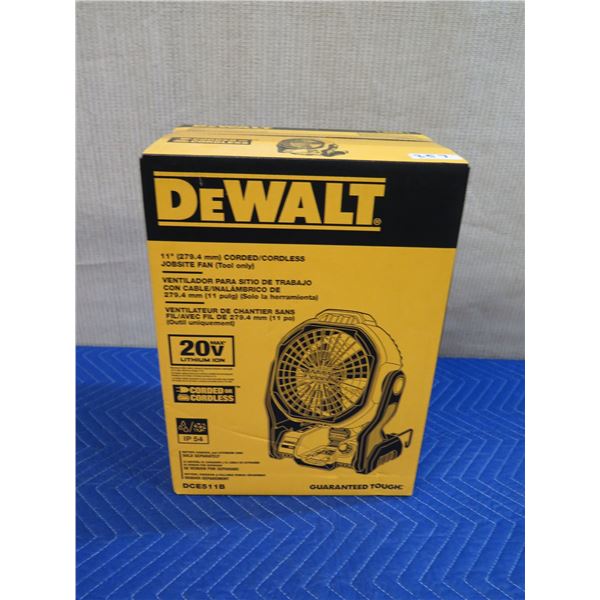 DeWalt DCE511B Cordless 11" Jobsite Fan New in Box (Tool Only)