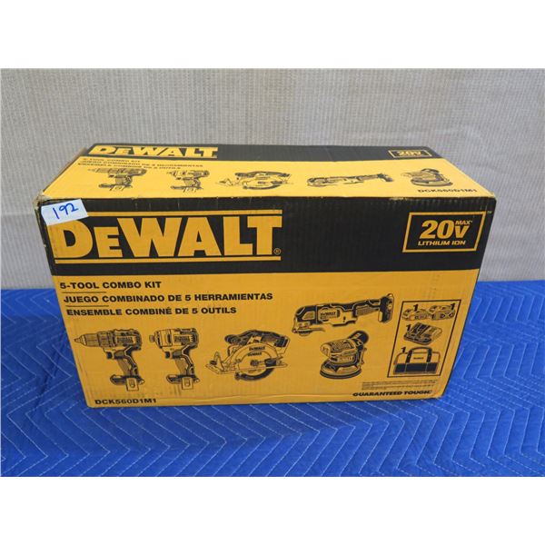 DeWalt DCK560D1M1 5-Tool Combo Kit New in Box