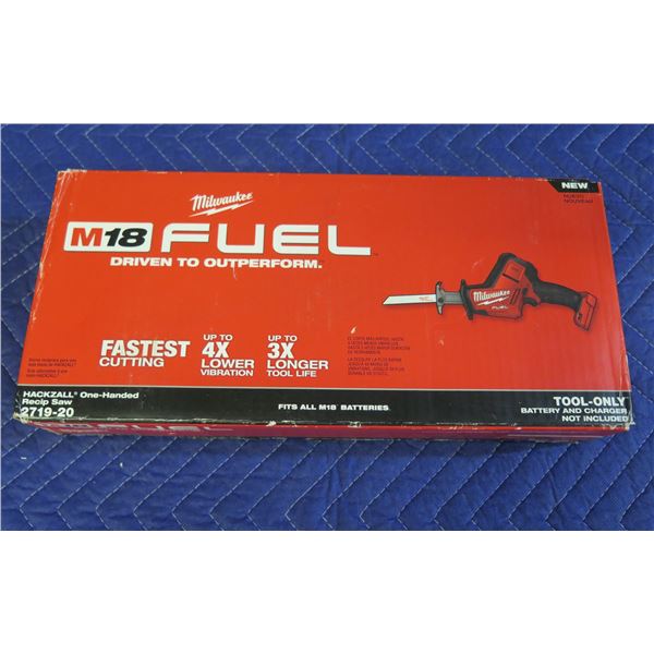 Milwaukee 2719-20 Hackzall One-Handed Reciprocating Saw New in Box (Tool Only)