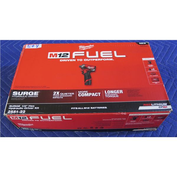 Milwaukee 2551-22 Surge Hex Hydraulic Driver Kit New in Box