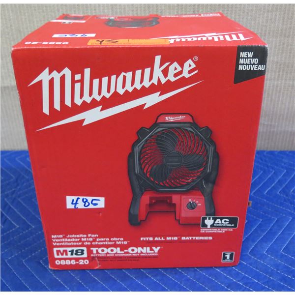 Milwaukee 0886-20 M18 Jobsite Fan New in Box (Tool Only)