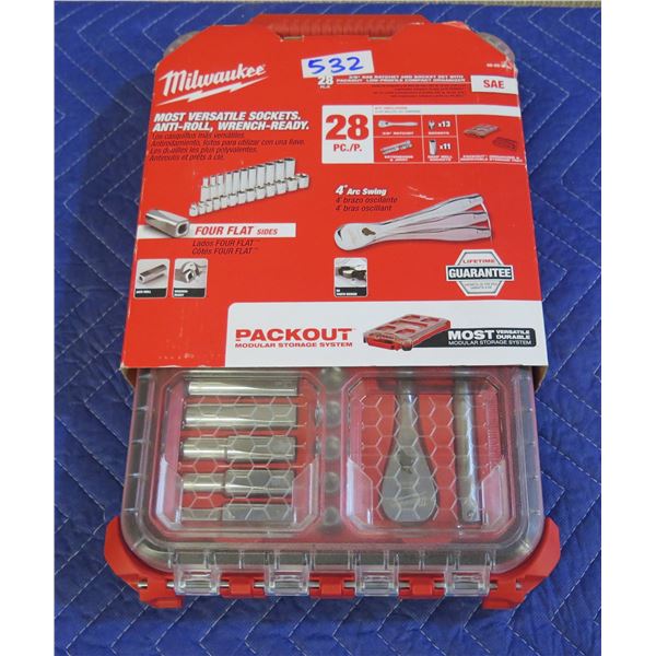 Milwaukee 48-22-9481 Ratchet & Socket Set New