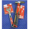 Image 1 : Milwaukee Adjustable Wrench & Shock Shield Hammer New