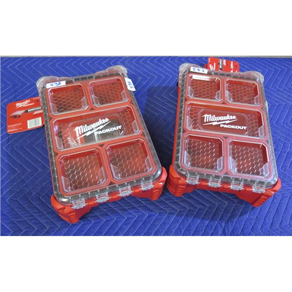 Qty 2 Milwaukee 48-22-8435 PACKOUT Compact Organizers New