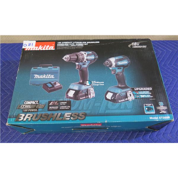 Makita XT269R 2-Piece Combo Kit New in Box