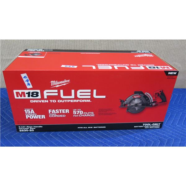 Milwaukee 2830-20 Rear Handle Circular Saw New in Box (Tool Only)