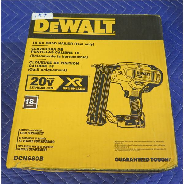 DeWalt DCN680B Brad Nailer New in Box (Tool Only)