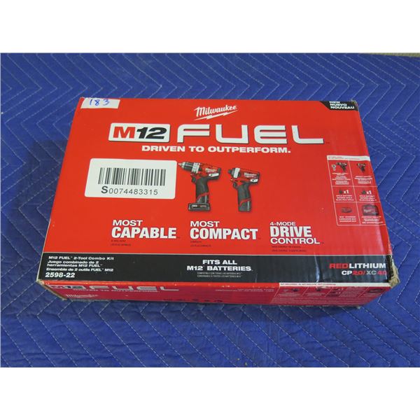 Milwaukee 2598-22 M12 Fuel 2-Tool Combo Kit New in Box