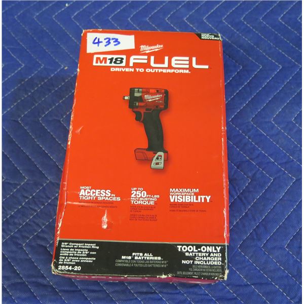 Milwaukee 2854-20 Compact Impact Wrench w/ Friction Ring New in Box (Tool Only)