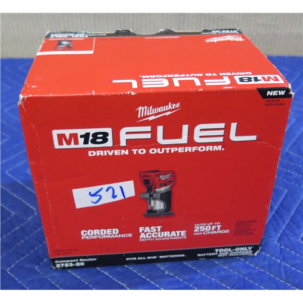 Milwaukee 2723-20 Compact Router New in Box (Tool Only)