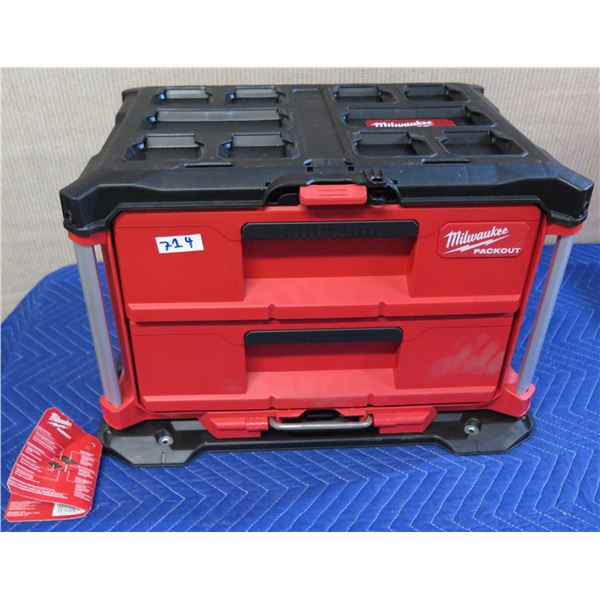 Milwaukee PACKOUT 48-22-8442 2-Drawer Tool Box New