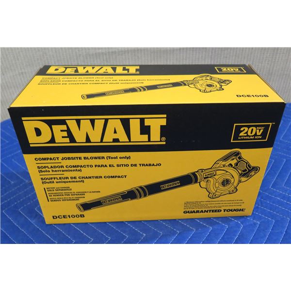 DeWalt DCE100B Compact Jobsite Blower New in Box (Tool Only)