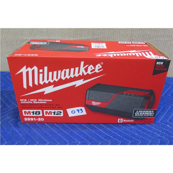 Milwaukee 2891-20 M18/M12 Wireless Jobsite Speaker New in Box