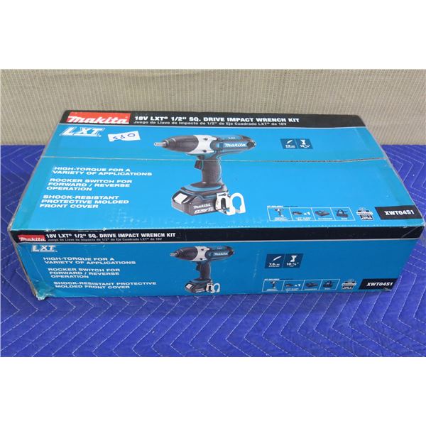 Makita XWT04S1 Impact Wrench Kit New in Box