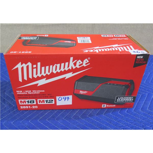 Milwaukee 2891-20 M18/M12 Wireless Jobsite Speaker New in Box