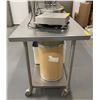 Image 2 : Thorinox - Stainless Steel restaurant grade table w/castors - approx. 6ft x 30inD x 37inH