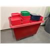 Image 3 : Uline Poly Box Truck w/container lids