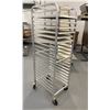 Image 2 : WinCo ALRK-20BK 20 tier aluminum pan rack with brakes - includes 6 pans