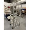 Image 2 : WinCo ALRK-20BK 20 tier aluminum pan rack with brakes