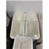 Image 2 : Group of 3 commercial restaurant grade ingredient rolling bins