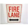 Image 1 : Large Decommissioned Fire Lane Metal Sign