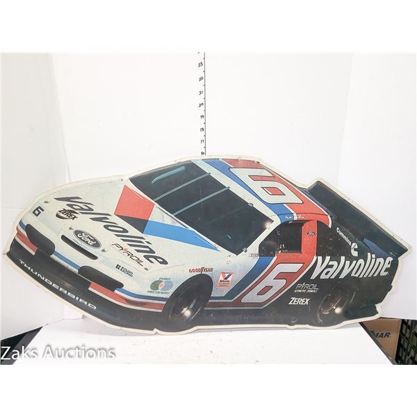 Large Nascar Valvoline Metal Sign