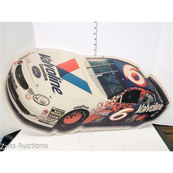 Large Nascar Valvoline Metal Sign