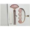Image 1 : New Monat Rose Quartz Massaging Roller Set