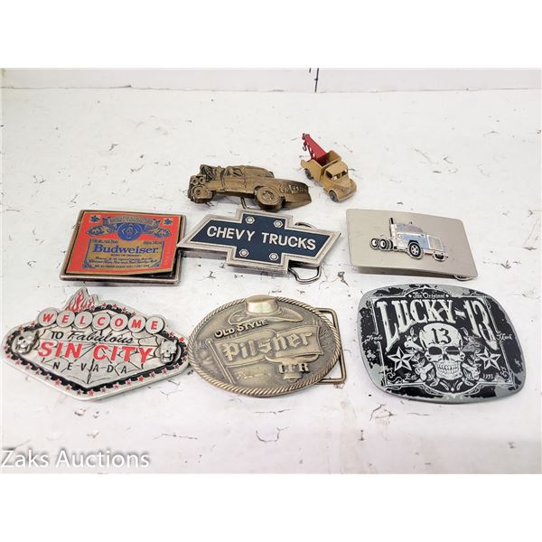 Nice Lot of Belt Buckles and such