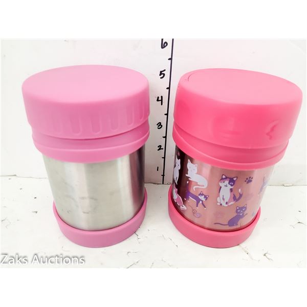 Estate Lot of 2 Childrens Thermos Lunch Containers