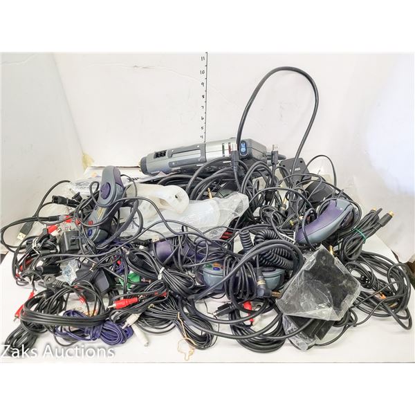 Massive Lot of Electronic Accessories | Power Surge | Gaming Controllers & Such