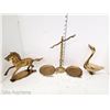 Image 1 : Lot of Brass: Scales of Justice, Horse and Duck