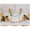 Image 2 : Estate Lot of Brass Candlestick Holders & Coasters