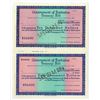 Image 1 : Government of Barbados, 1979, Lot of 2 Specimen Treasury Bills