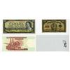 Image 1 : Canadian Banknote Assortment and 2 Different DuraNote Polymer Paper Notes, 1923 to 1990s