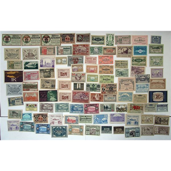 Austrian Notgeld Assortment, ca.1919-23