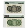 Image 2 : Bahamas Government, L.1936 (1954 and 1961), Issued Banknote Pair.