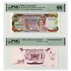 Image 1 : Monetary Authority of Belize and Central Bank of Belize, 1979-87, Pair of Notes