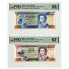 Image 1 : Central Bank of Belize, 1991 to 1994, Issued Banknote Pair.