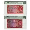 Image 1 : British Caribbean Territories-Eastern Group, 1953 to 1957, Issued Banknote Pair.