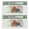 Image 1 : National Bank of Cambodia, 2005, Sequential Banknote Pair