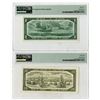 Image 2 : Bank of Canada, 1954, "Devils Face"  Issued Banknote Pair.