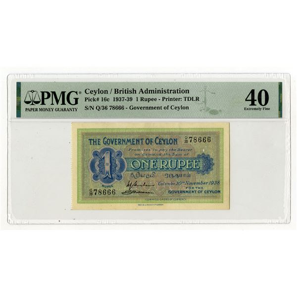 Government of Ceylon, 1939, Issued Banknote