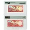 Image 2 : East Caribbean States Currency Authority, ND (1965), Issued Banknote Pair.