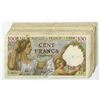Image 1 : Bank of France, 1939 to 1942, Assortment of Issued Banknotes