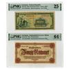 Image 1 : Germany, Sudetenland & Lower Selesia and Federal Republic Issued Banknote Pairs, 1945 and 1948