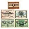 Image 1 : Halberstadt & Greiz. 1918. Lot of 5 Issued Notgeld Notes.