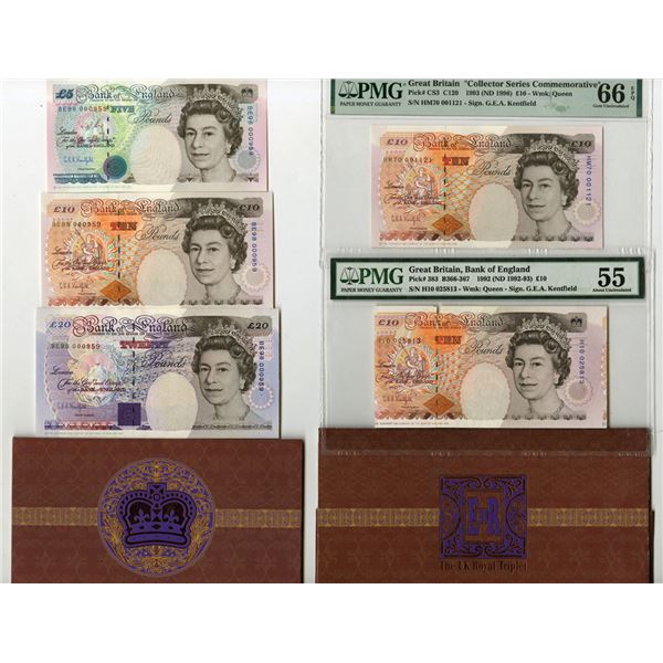 Bank of England, 1990-1993 (ND 1996), Assortment of Banknotes