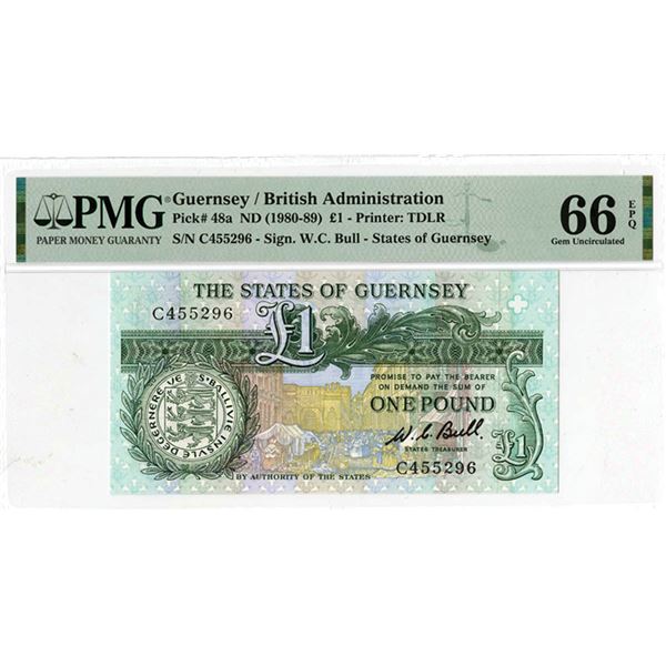 States of Guernsey, ND (1980-89), Issued Banknote