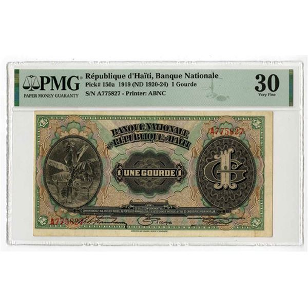 Haiti. Banque Nationale, 1919 (ND 1920-24), Issued Banknote